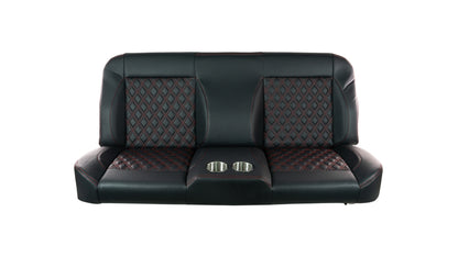 CTX Full Backrest Bench Seat 55" Diamond Pattern with Cupholders
