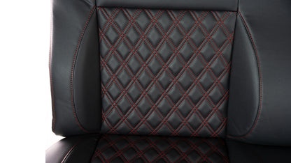 CTX Full Backrest Bench Seat 55" Diamond Pattern with Cupholders